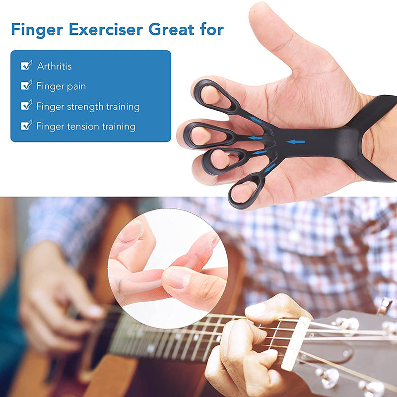Silicone Finger Stretcher & Grip Strength Trainer - 3 Resistance Levels