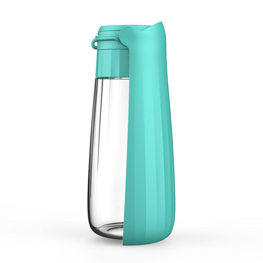 Foldable Travel Pet Water Bottle - 550ml Leak-Proof Design