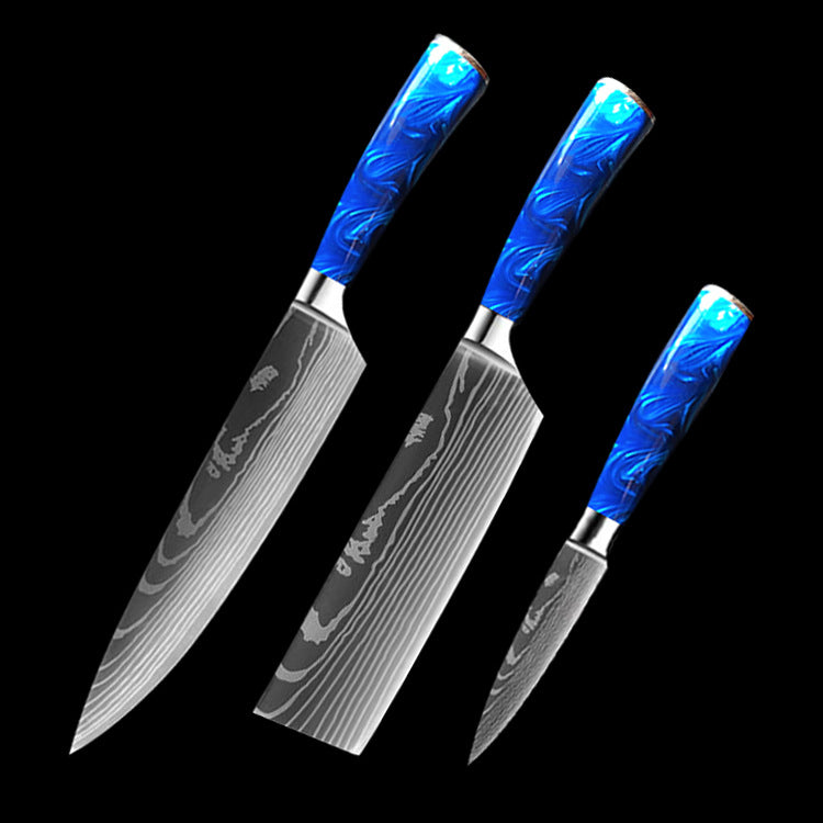 MUVIXUS™ Azure Series - Professional Damascus-Style Chef Knife