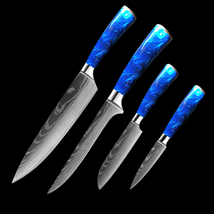 MUVIXUS™ Azure Series - Professional Damascus-Style Chef Knife