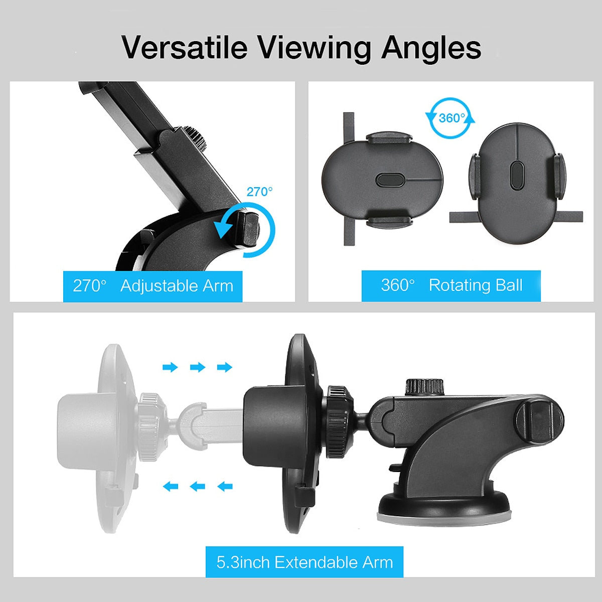 MUVIXUS™ UltraReach - Telescopic Car Phone Mount