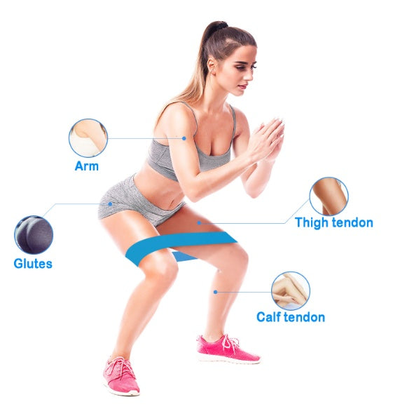 MUVIXUS™ Anti-Snap Resistance Band – Non-Slip Fitness Loop for Glutes & Strength