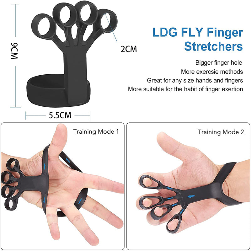 Silicone Finger Stretcher & Grip Strength Trainer - 3 Resistance Levels