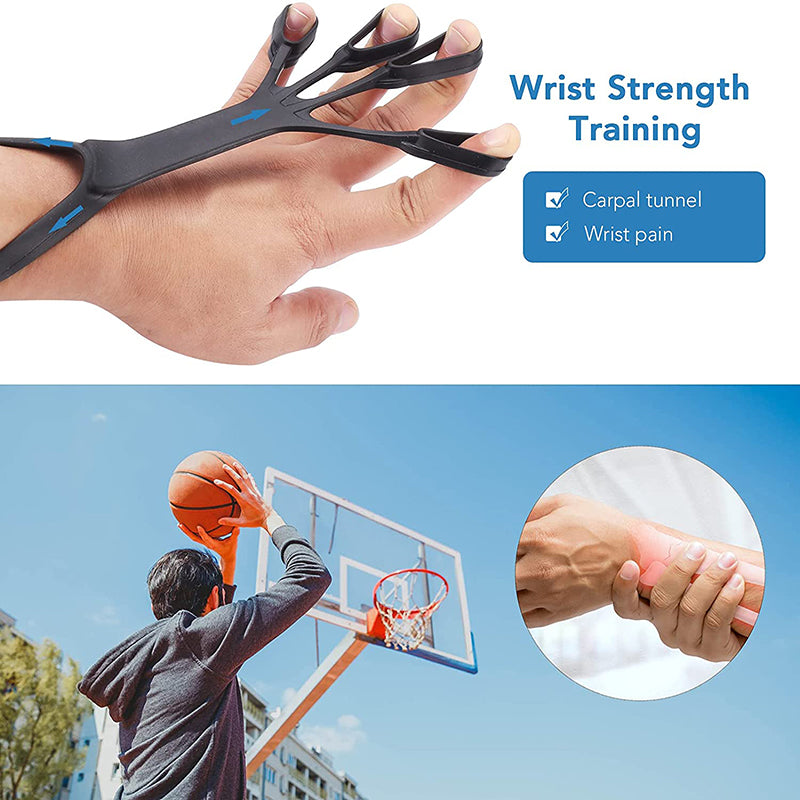 Silicone Finger Stretcher & Grip Strength Trainer - 3 Resistance Levels