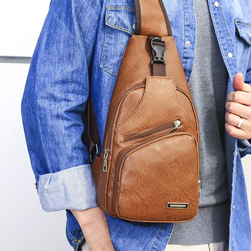 MUVIXUS™ Nomad - Anti-Theft USB Charging Sling Bag